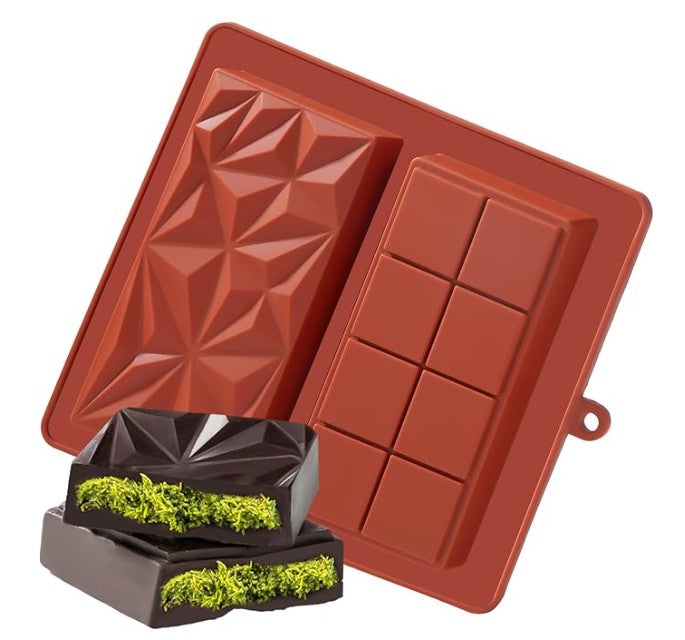 Silicone Dubai Pistachio Chocolate Bar Molds