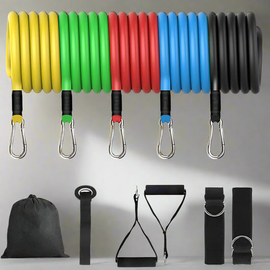 Resistance Bands Set, Stackable Up to 150LB