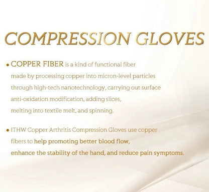 Copper Compression Gloves, Pain Relief & Enhanced Mobility