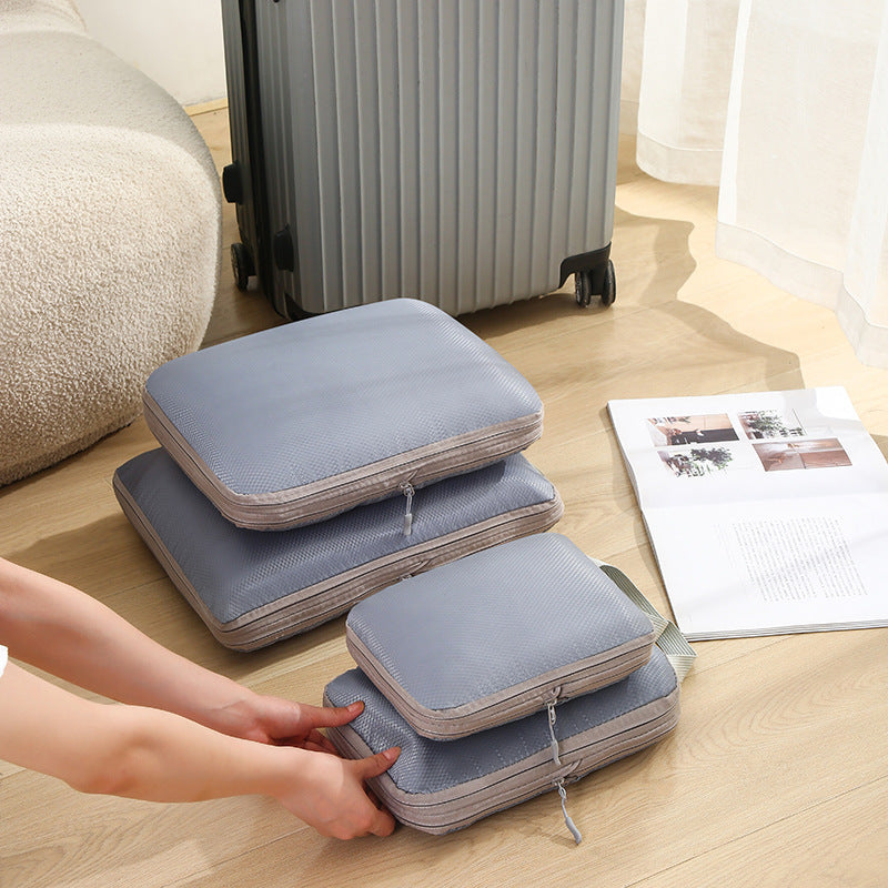 4-Set Compression Packing Cubes, Durable Travel Organizer