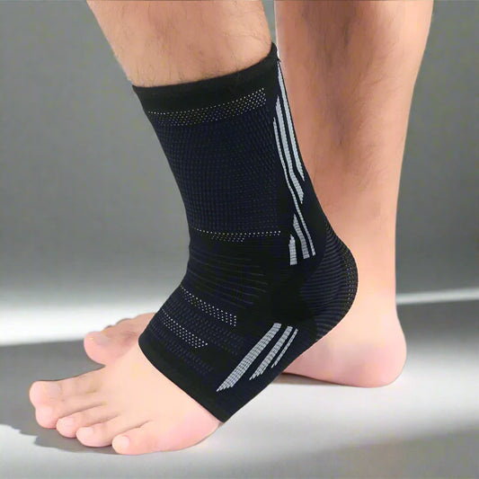 Silicone Compression Ankle Brace, Pain Relief & Stability Support