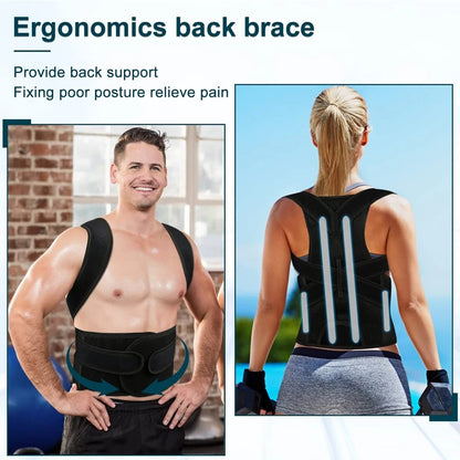 Back Support Brace / Posture Corrector, Unisex