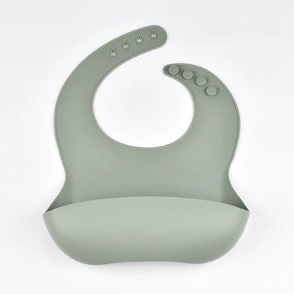 Baby/Toddler BPA Free Silicone Adjustable Bibs