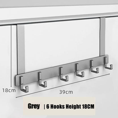 6 Hooks Over The Door, Space Saving Organizer