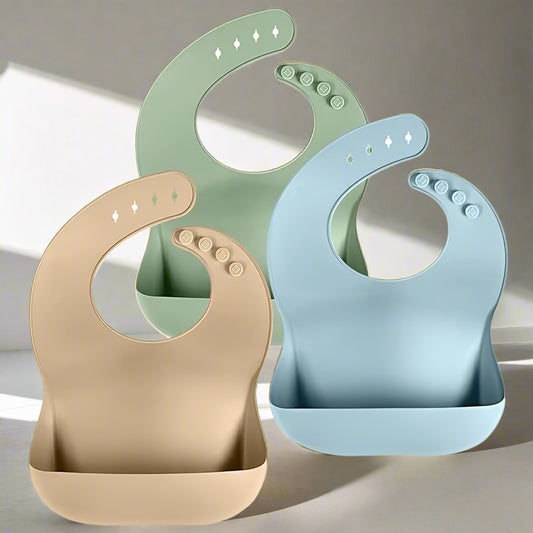 Baby/Toddler BPA Free Silicone Adjustable Bibs