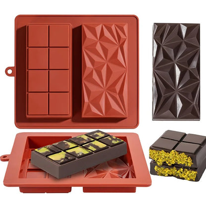 Silicone Dubai Pistachio Chocolate Bar Molds