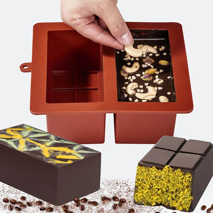 Silicone Dubai Pistachio Chocolate Bar Molds