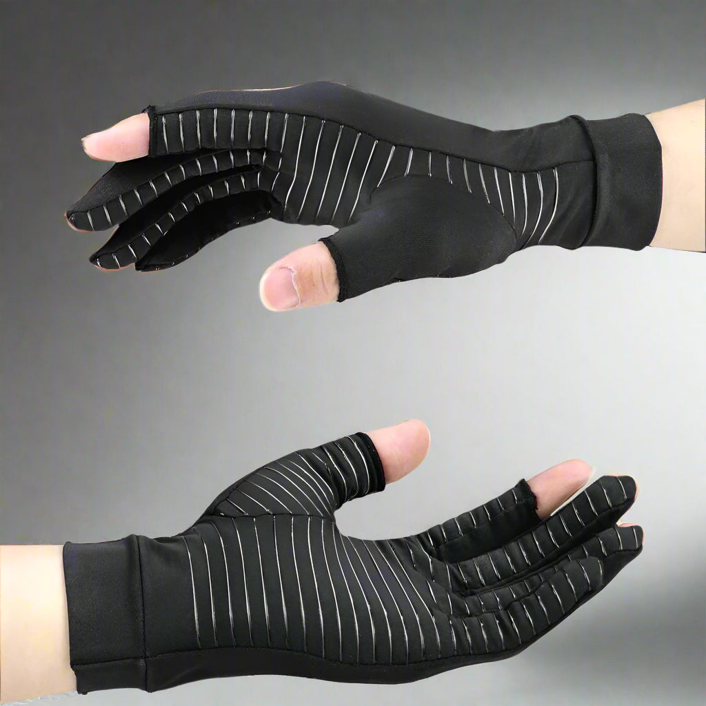Copper Compression Gloves, Pain Relief & Enhanced Mobility