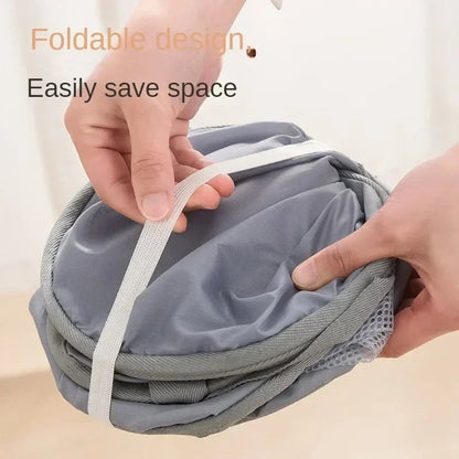 Foldable, Portable, and Multi-Purpose Mesh Laundry Basket