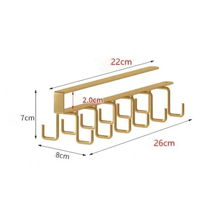 Space Saving Double 12 Rows Mug Hanger Hooks