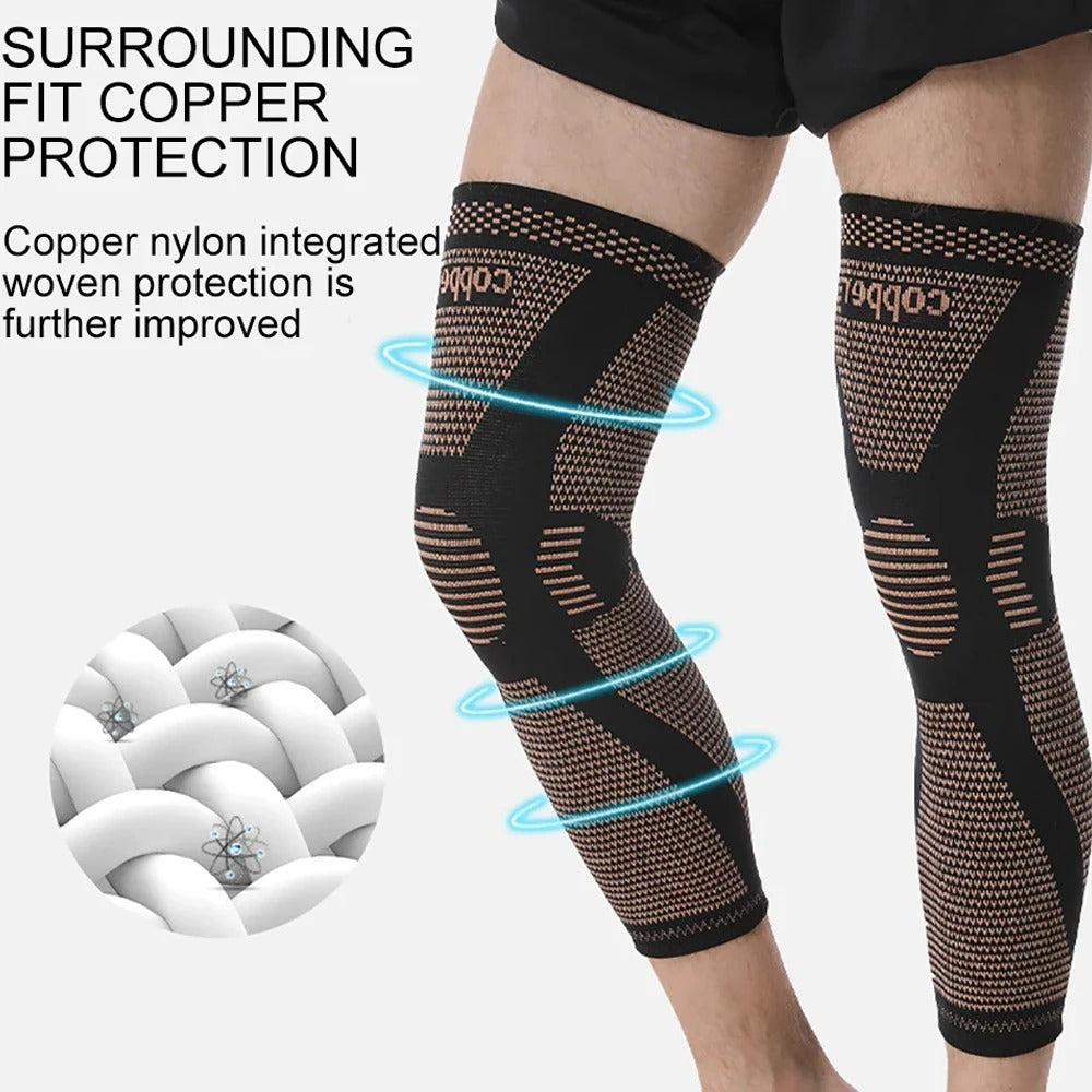 Copper Compression Leg Sleeve, Pain Relief & Support