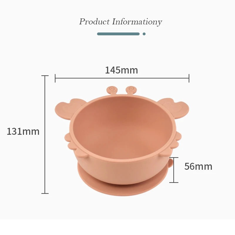 Baby/Toddler BPA Free Silicone Bowl with Suction Base