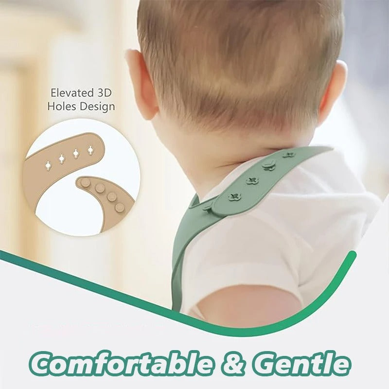 Baby/Toddler BPA Free Silicone Adjustable Bibs