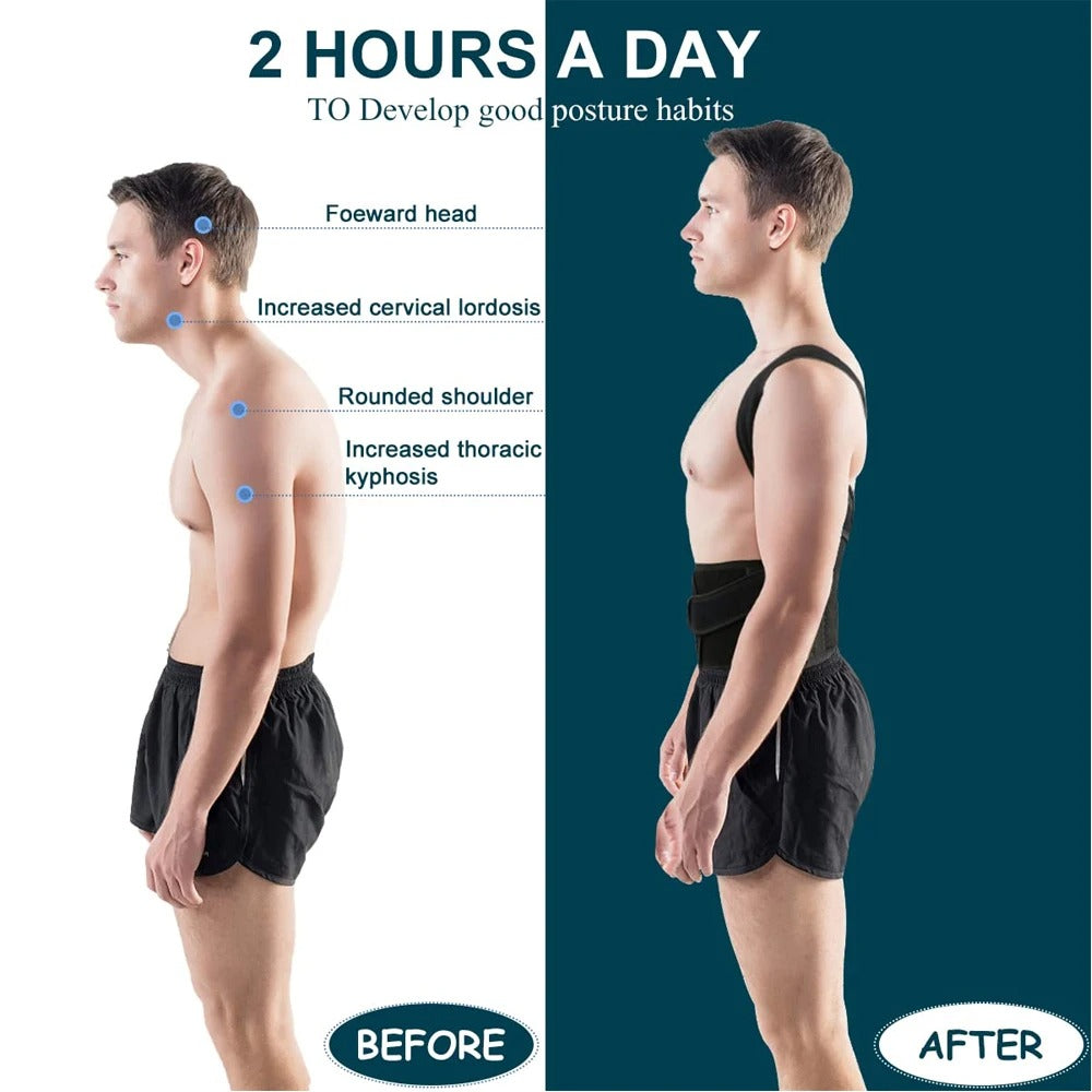 Back Support Brace / Posture Corrector, Unisex