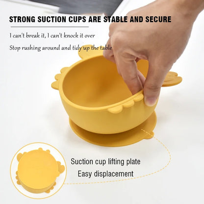Baby/Toddler BPA Free Silicone Bowl with Suction Base