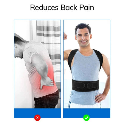 Back Support Brace / Posture Corrector, Unisex