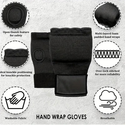 Quick Hand Wraps with Long Wrist Strap