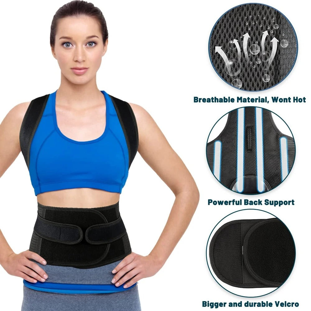 Back Support Brace / Posture Corrector, Unisex