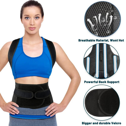 Back Support Brace / Posture Corrector, Unisex