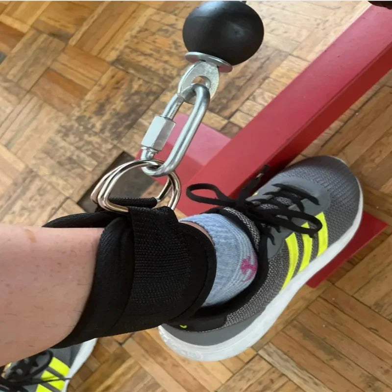 Double D-Ring Ankle Straps for Cable Machines