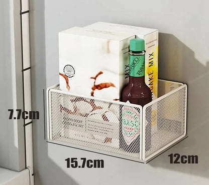 Magnetic Metal Basket, Spacing Saving Storage