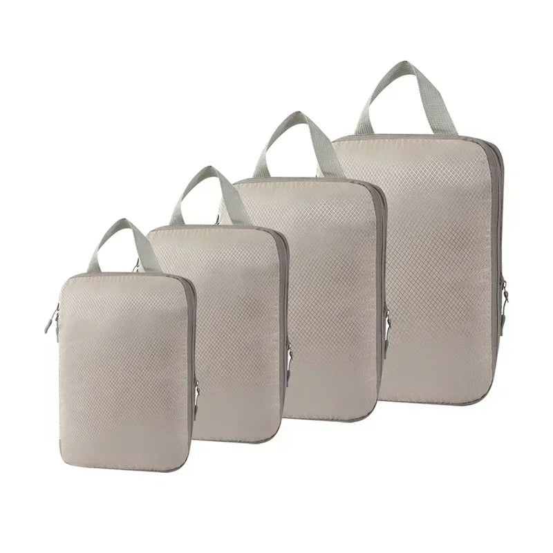 4-Set Compression Packing Cubes, Durable Travel Organizer
