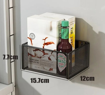 Magnetic Metal Basket, Spacing Saving Storage