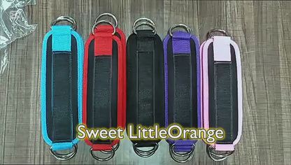 Double D-Ring Ankle Straps for Cable Machines